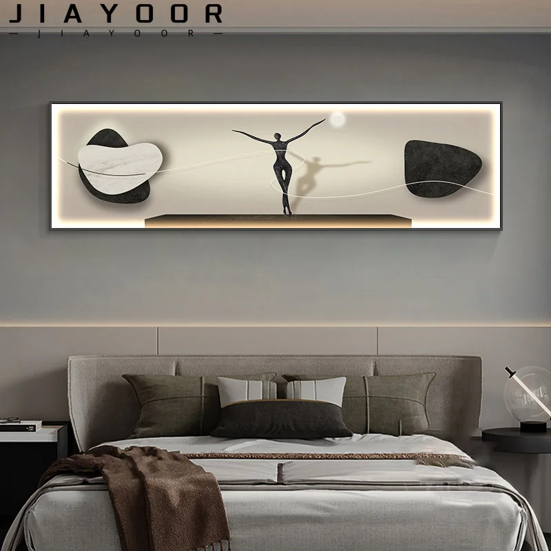 Abstract Character Bedroom Bedside Decoration Painting Modern And Minimalist Master Bedroom Room Hotel Hanging Painting