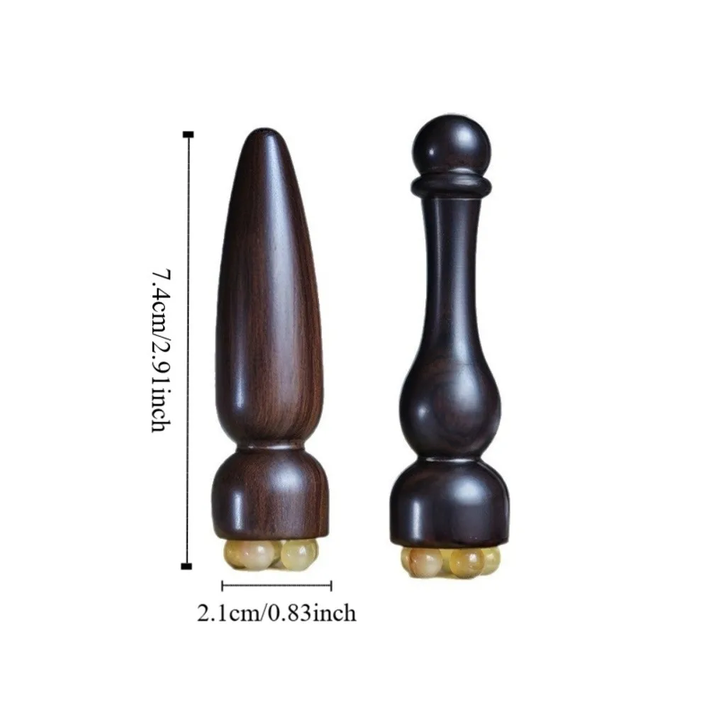 Five Beads Design Sandalwood Lotus Seedpod Massager Face Lifting and Tightening Natural Material Eye Massage Stick