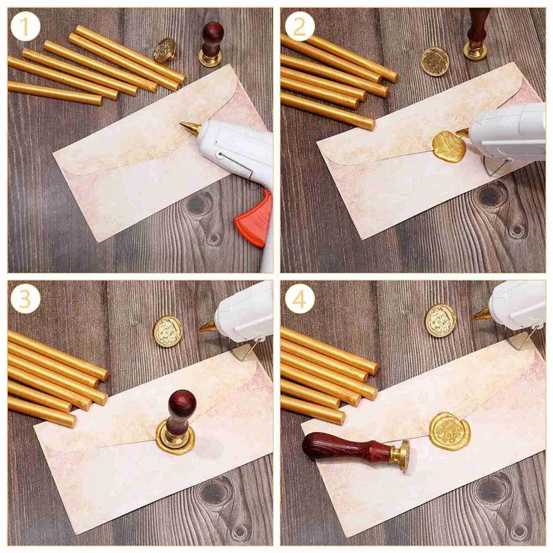 40 قطعة من أعواد الشمع الغراء، أعواد غراء تذوب بالحرارة لختم ختم الشمع، رسالة، دعوات الزفاف، بطاقات عيد الميلاد