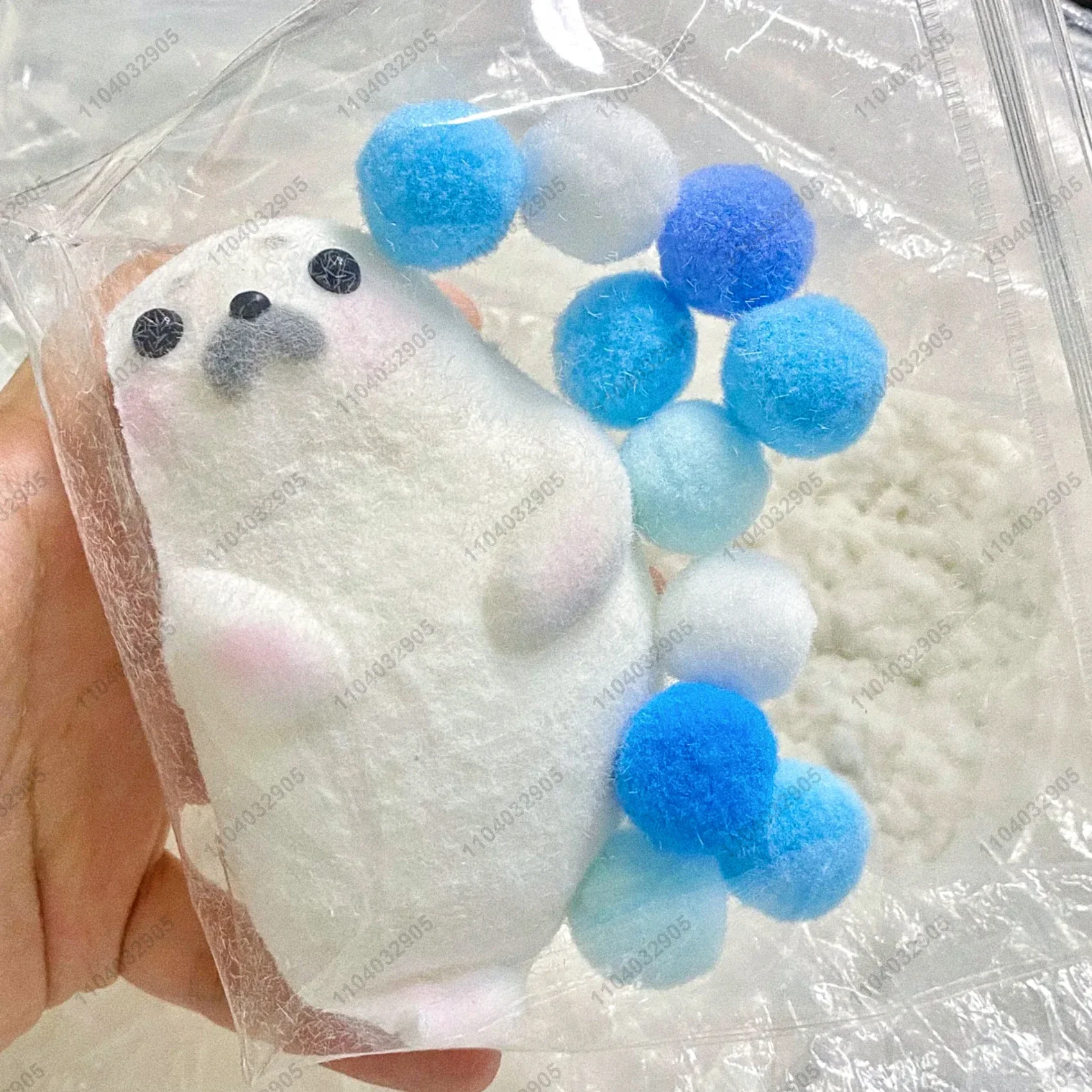 Seal Taba Squishy Handmade Silicone Fuzzy Soft Cute Seal Mushy Animal Squeeze Toy Mochi Toy Hand Relax Stress Release Gift Toy