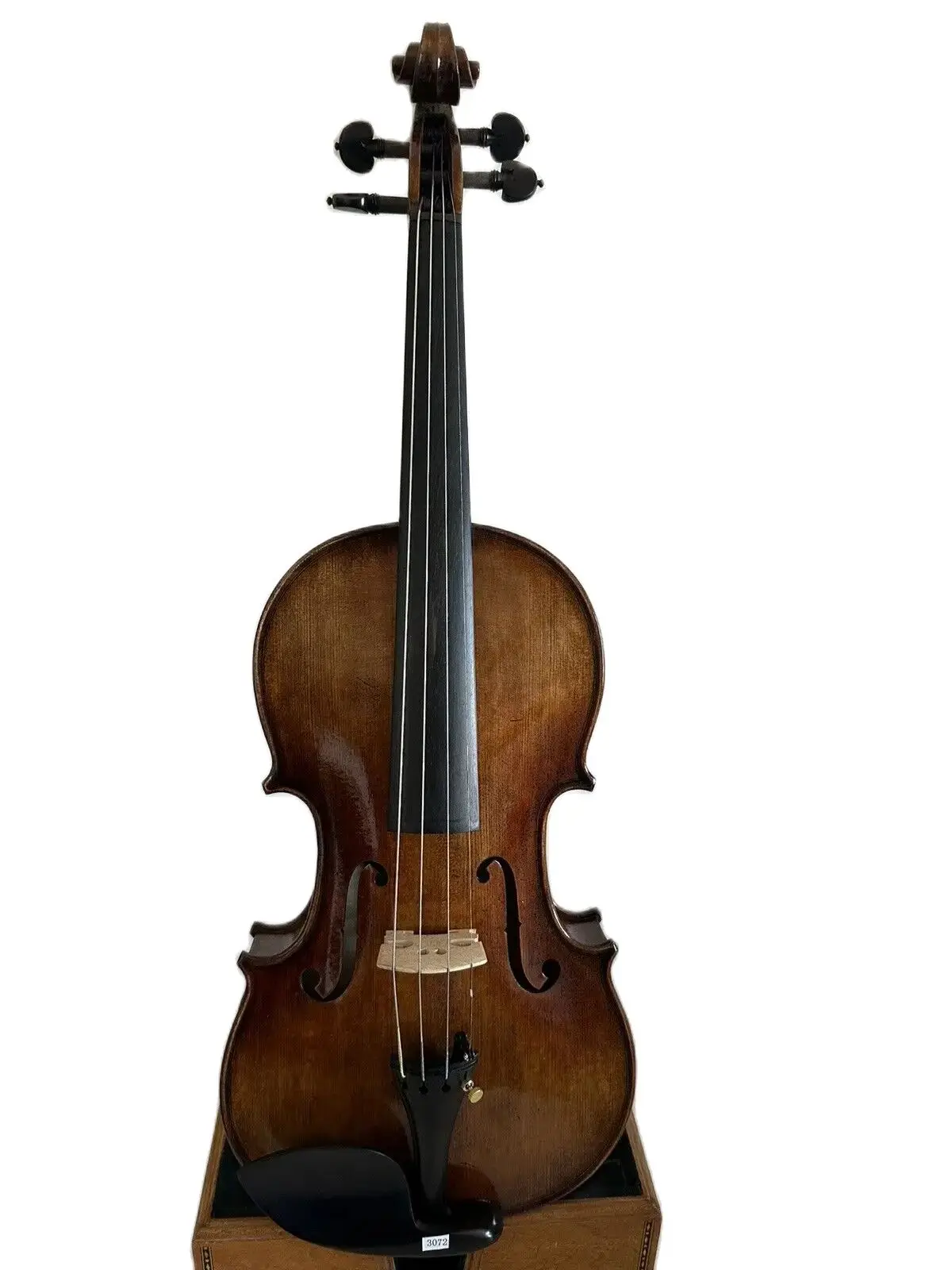 4/4 Violin Solid Flamed Maple Back Spruce Top Hand Carved K3072 Musical InstrumentsMaster