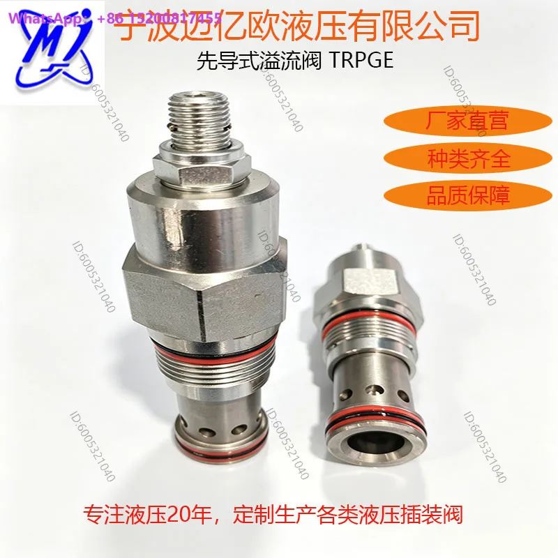 Domestic hydraulic cartridge valve replaces SU/N RPGE pilot balance piston two-way relief valve overload protection valve