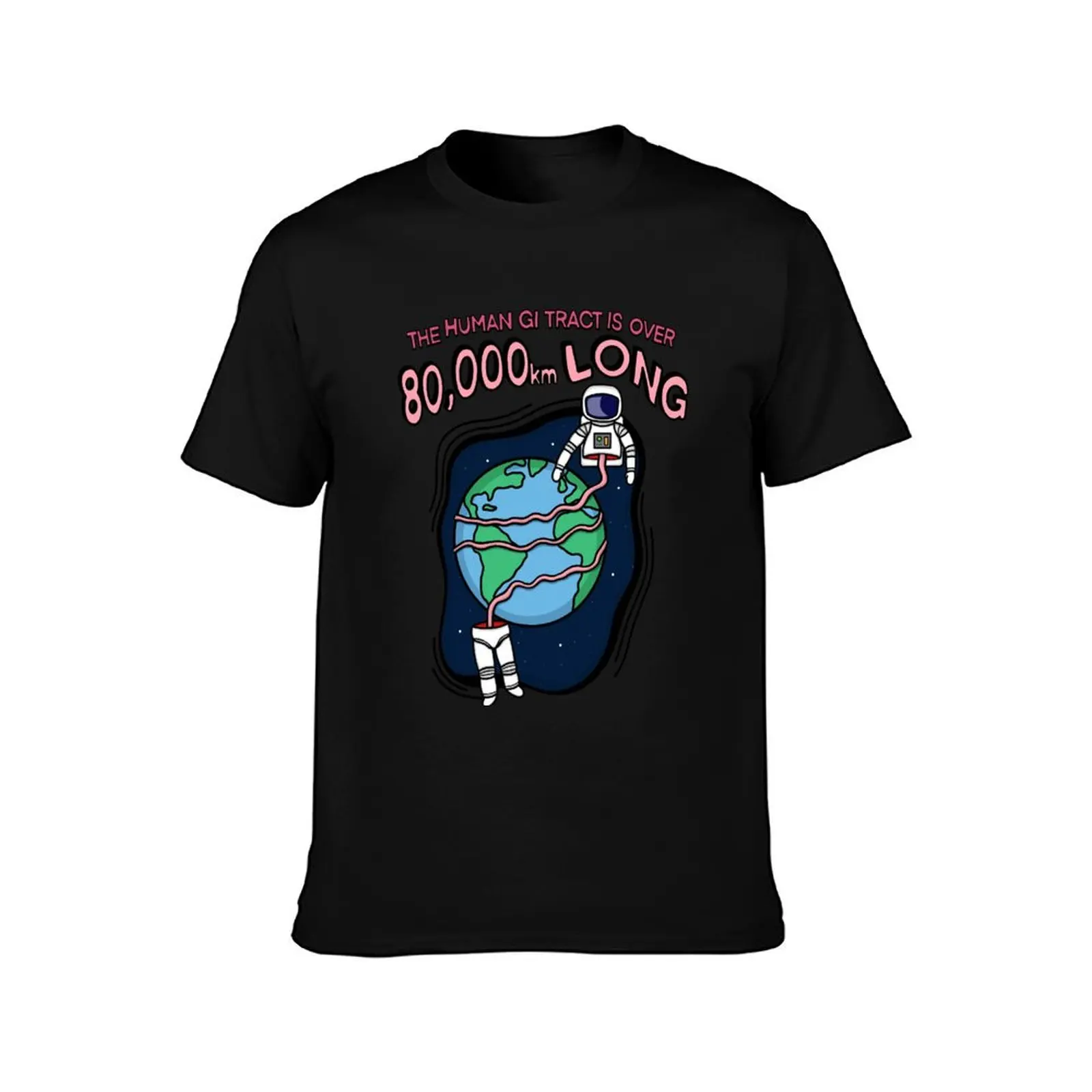 The human GI tract is over 80,000 km long T-Shirt Urban Style Print T-Shirt