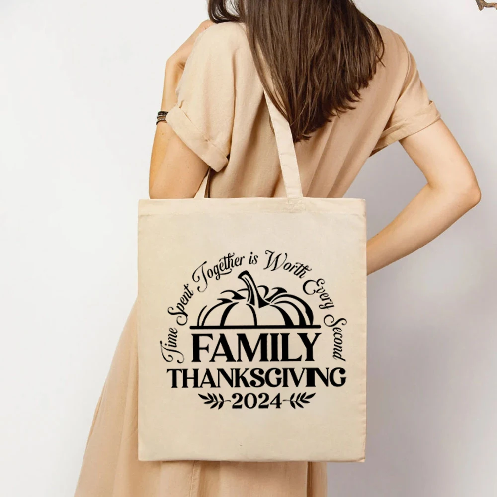 Family Thanksgiving 2024 Women's Handbags Thanksgiving Matching Family Bag Cricut Womens Handbags Fall Handbag Pumpkin Tote Bags