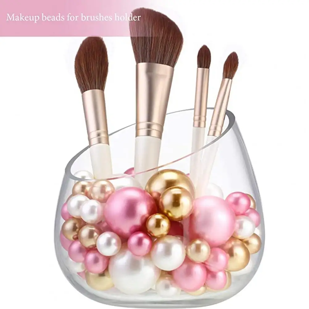 Fashion Wide Application No Hole Reusable Round Beads Vase Filler Faux Pearl Vase Centerpieces Bead Create Atmosphere