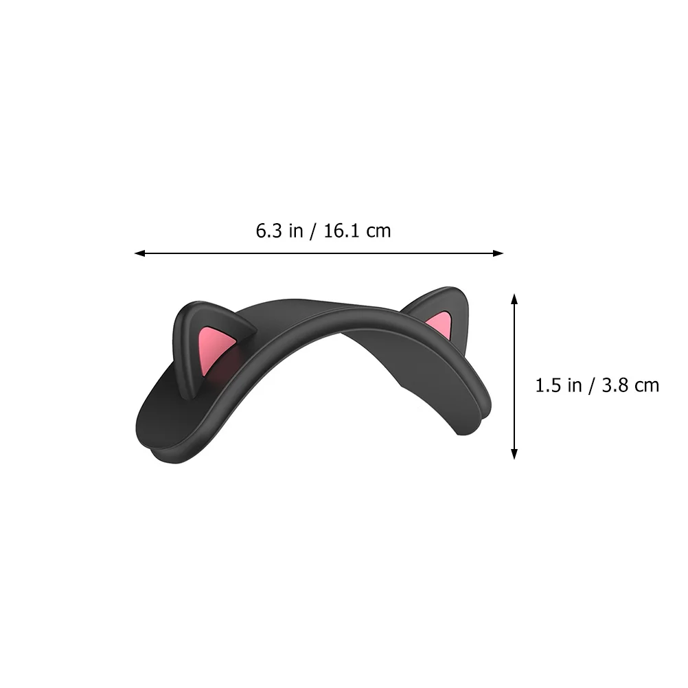 

Silicone Headphone Headband For Adorable Cat Ear Shape Dustproof Durable Headset Beam Protector Wireless Headset