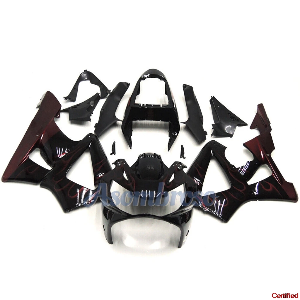 High Quality ABS Injection Motorcycle Fairings Kit Fit For CBR929RR 2000 2001 CBR900 00 01 Red Flame Bodywork Set