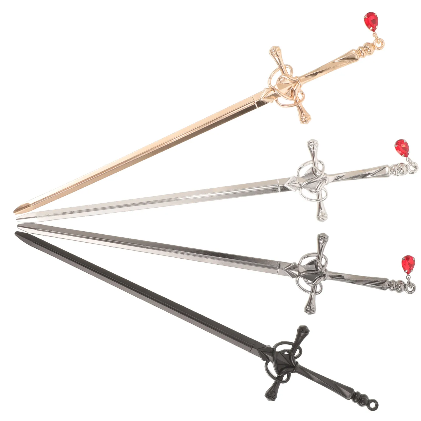 

4pcs Vintage Chopsticks Metal Sticks For Buns Women Bun Accessories Formal Hair Styling Tool Ancient Style Hair Pins