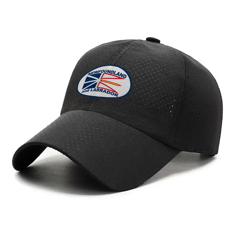 Newfoundland and Labrador Quick Dry Baseball Cap Adjustable Breathable Sports Outdoor Hat