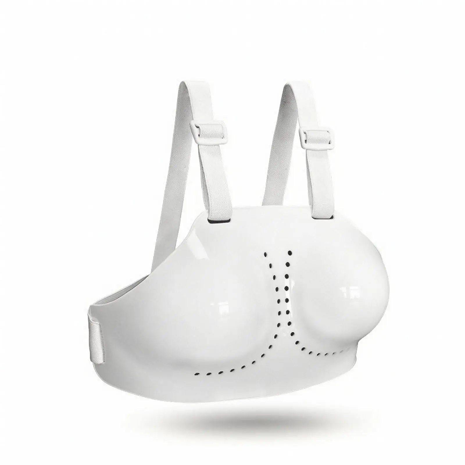PP Women Chest Guard Fencing Protector with Ventilation Holes Contoured Front Design Secure Fit for Female Athletes Matches