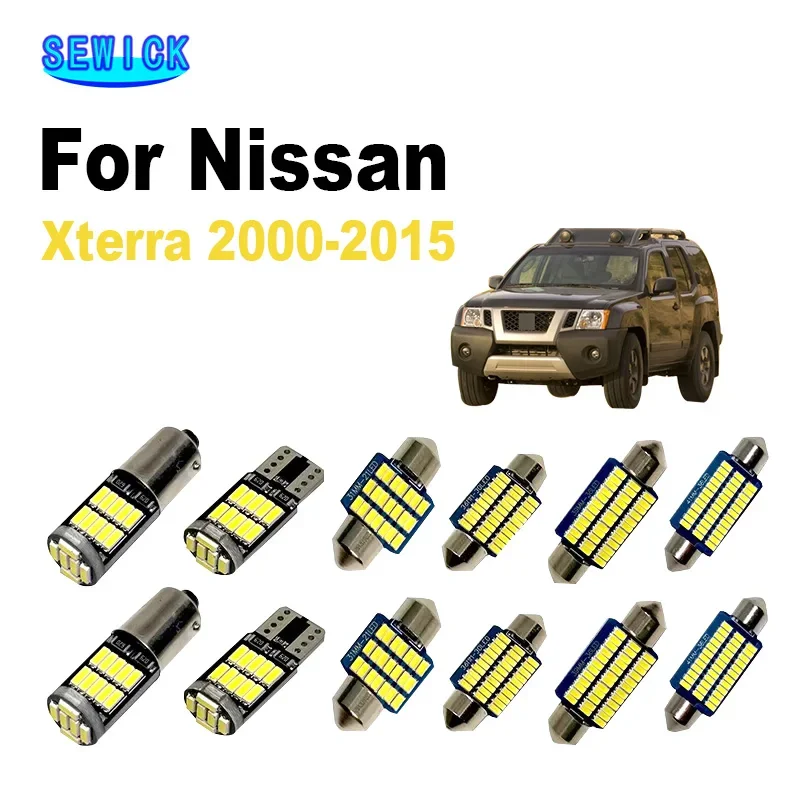 Автомобильный Canbus, интерьер, Φ комплект для Nissan Xterra 2000- 2011 2012 2013 2014 2015, купольная карта, лампы для чтения багажника, аксессуары