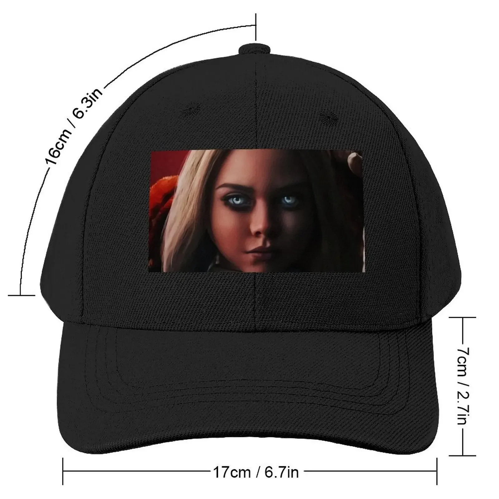 Scary Doll Cover Baseball Cap Snap Back Hat Snapback Cap derby hat hard hat Caps For Women Men's