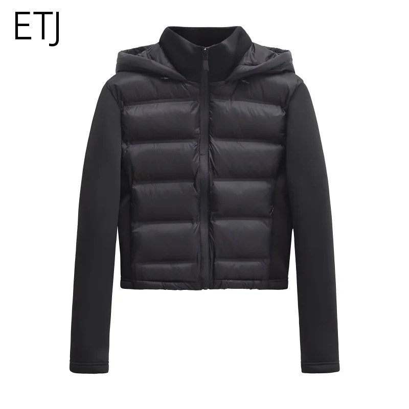 2025 Winter New Arrival  Women's Lightweight Warm Down Jacket with Long Sleeves and Zippered Hooded Sports Coat 4391742