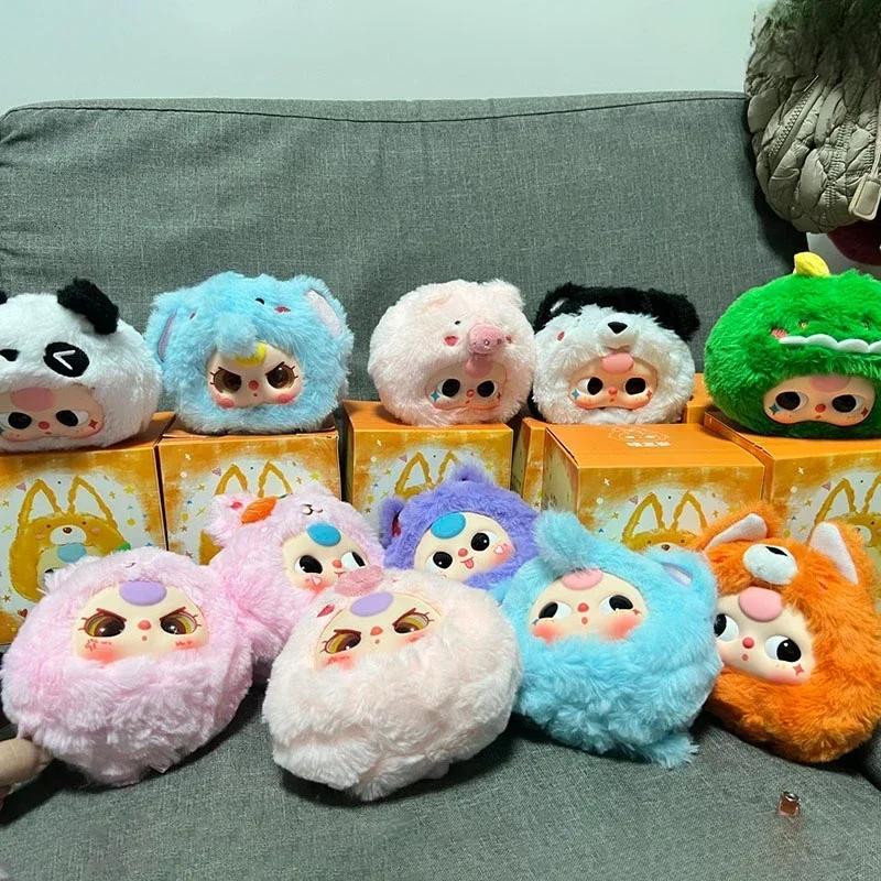 Baby Three Years First Generation Animal Party Series Blind Box Plush Toys Kawaii Dolls Decorations Collectible Toy Girls Gift