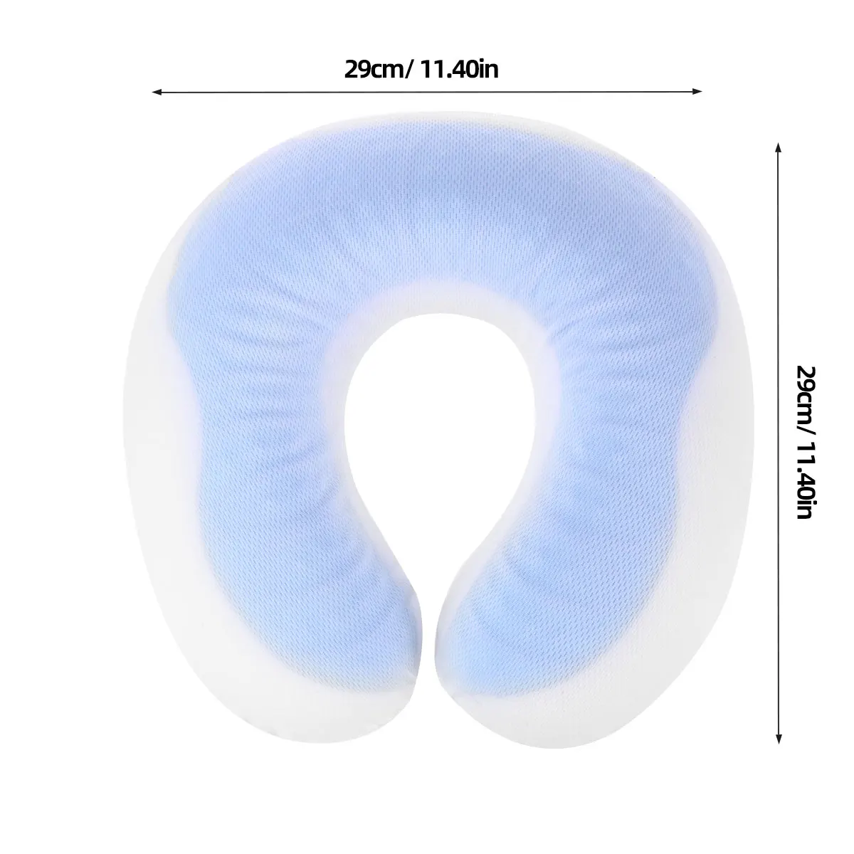 

Gel U Shaped Neck Pillow Memory Foam Travel Support Cooling Headrest For Car Office Airplane Trip U Shaped Travel Pillow