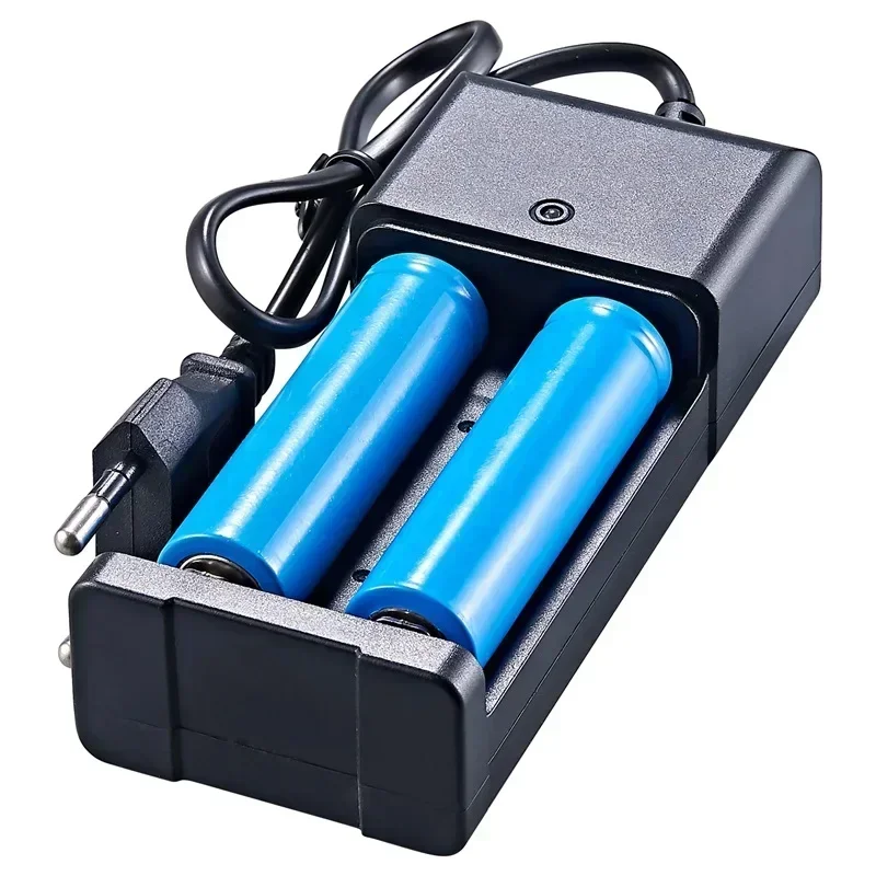 Battery Charger Dual Slots Rechargeable Batteries Electronic Charging Equipment with LED Indicator Household Charge