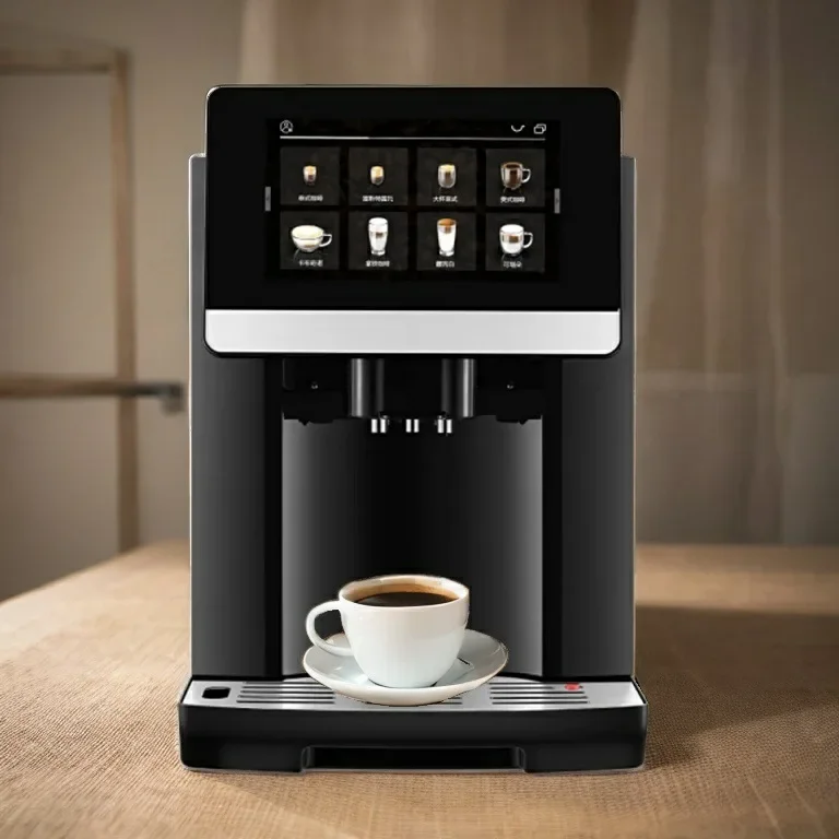 

7-Inch smart touch screen milk foam double export Italian coffee machine household and commercial integration