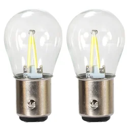 2X P21W Ba15s 1156 Led 1157 Bay15d Bulb Socket Filament Chip Car Light Bulb Lamp Lada Clearance Lights Auto Brake Lights 12V Red
