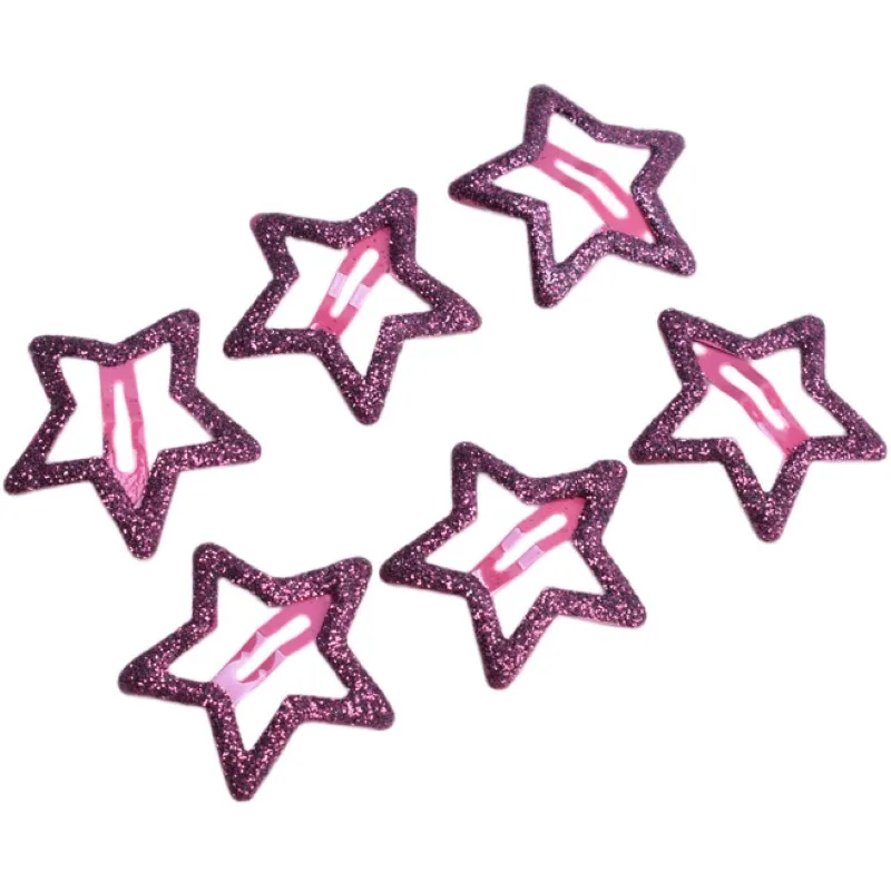 5/10 Stück Y2K BB Glitzer-Stern-Haarspangen Mädchen Bunte Kawaii Haarklammern Kinder Metall-Schnappclips Kopfschmuck Haarschmuck Accessoires – Detail 10