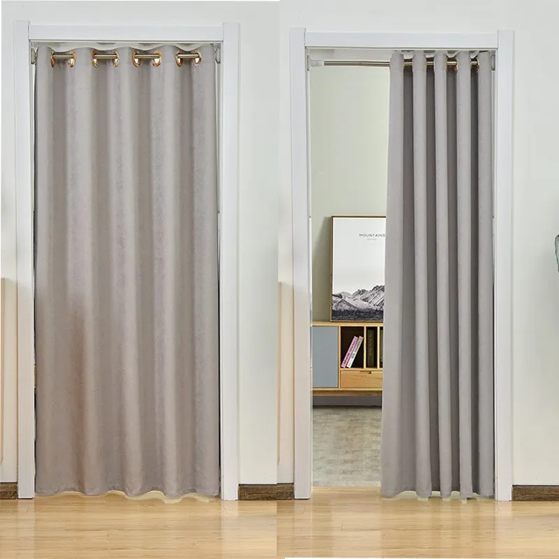 Heavy Duty Doorway Curtain For Bedroom Protecting Privacy Seperate Living Room Solid Sunproof Lightproof Door Curtain