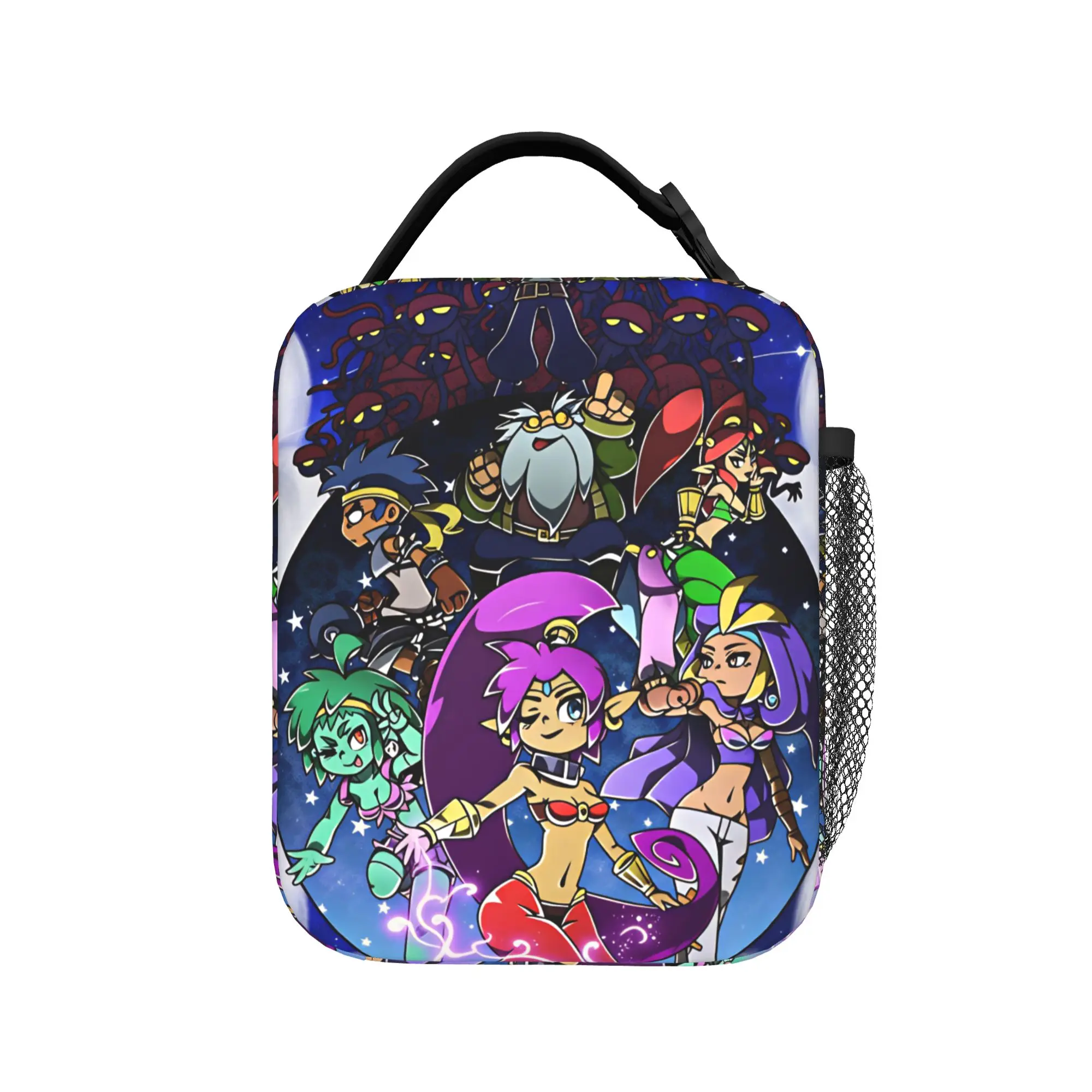 Shantae Half Genies  Lunch Bag  Travel Lunch Box For Child Vintage Graphic Tote Food Bags Oxford Portable Zipper Cooler Bag