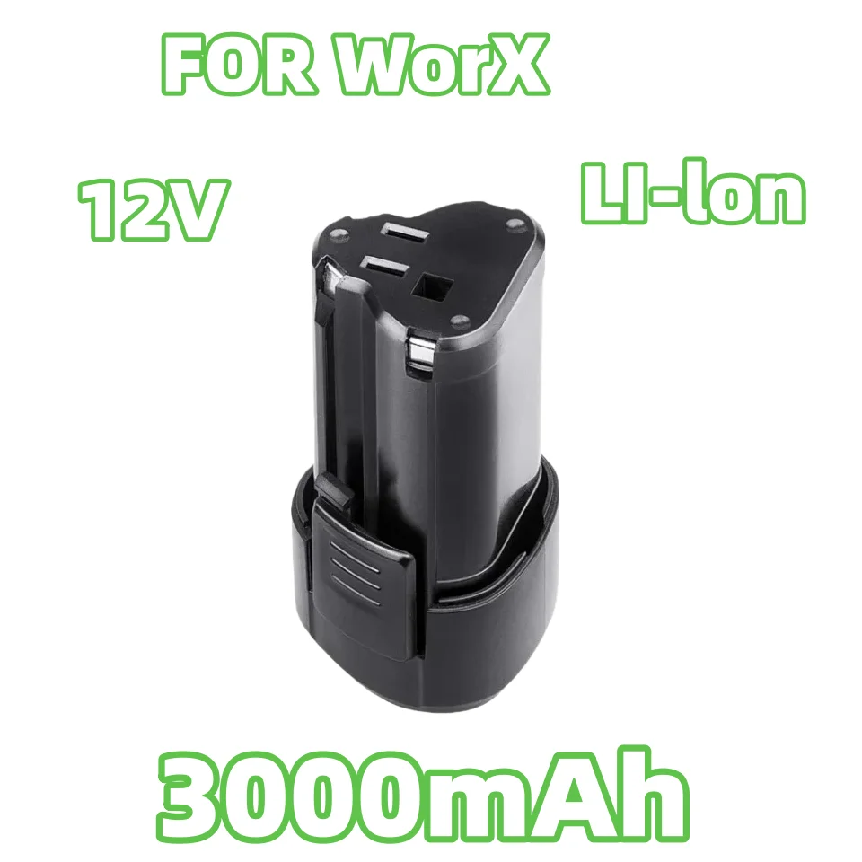 

Аккумулятор Li-ion 12В 3000мАч для беспроводных инструментов Worx: Новый, совместим с WA3504, WA3505, WA3553, RW9300