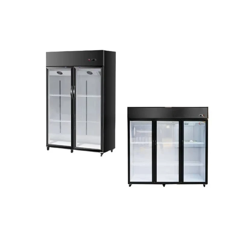 Large capacity flower glass door cabinet fan cooler