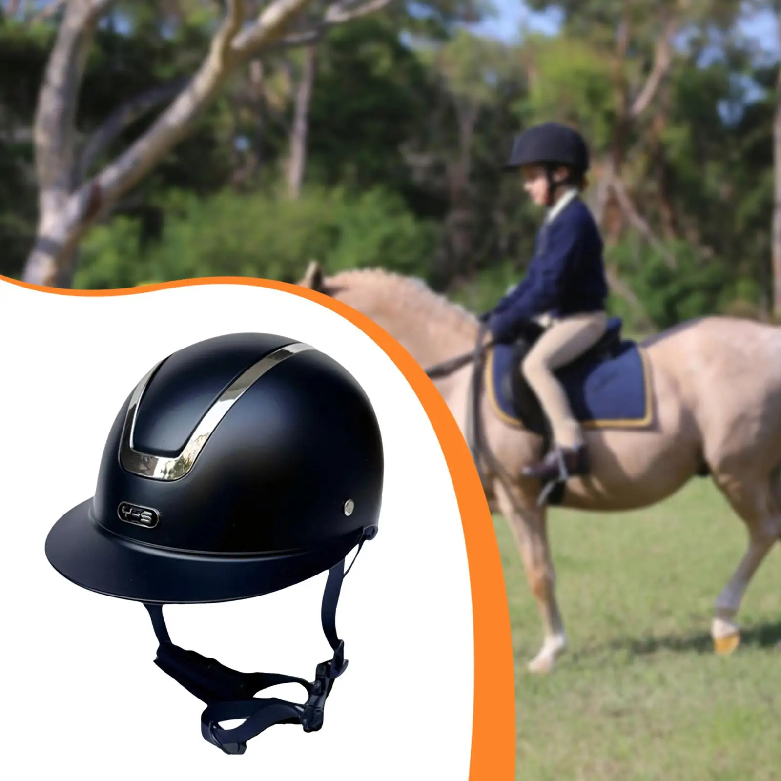 Equestrian Helmet Kids Adjustable Outdoor Riding Helmet Impact Resistant for Youth Sports Safety