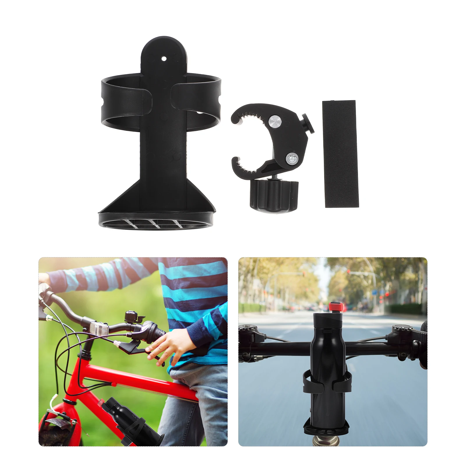 

Bike Cup Holder Stroller Water Bottle Rack Small Size Easy Install Remove Ergonomic Practical Rotating Stable Premium Material