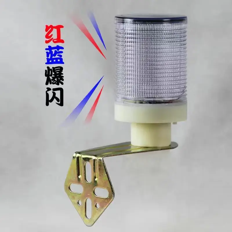 Solar LED Strobe Warning Light For Road Barrier Traffic Cone Tower Crane Construction Safety