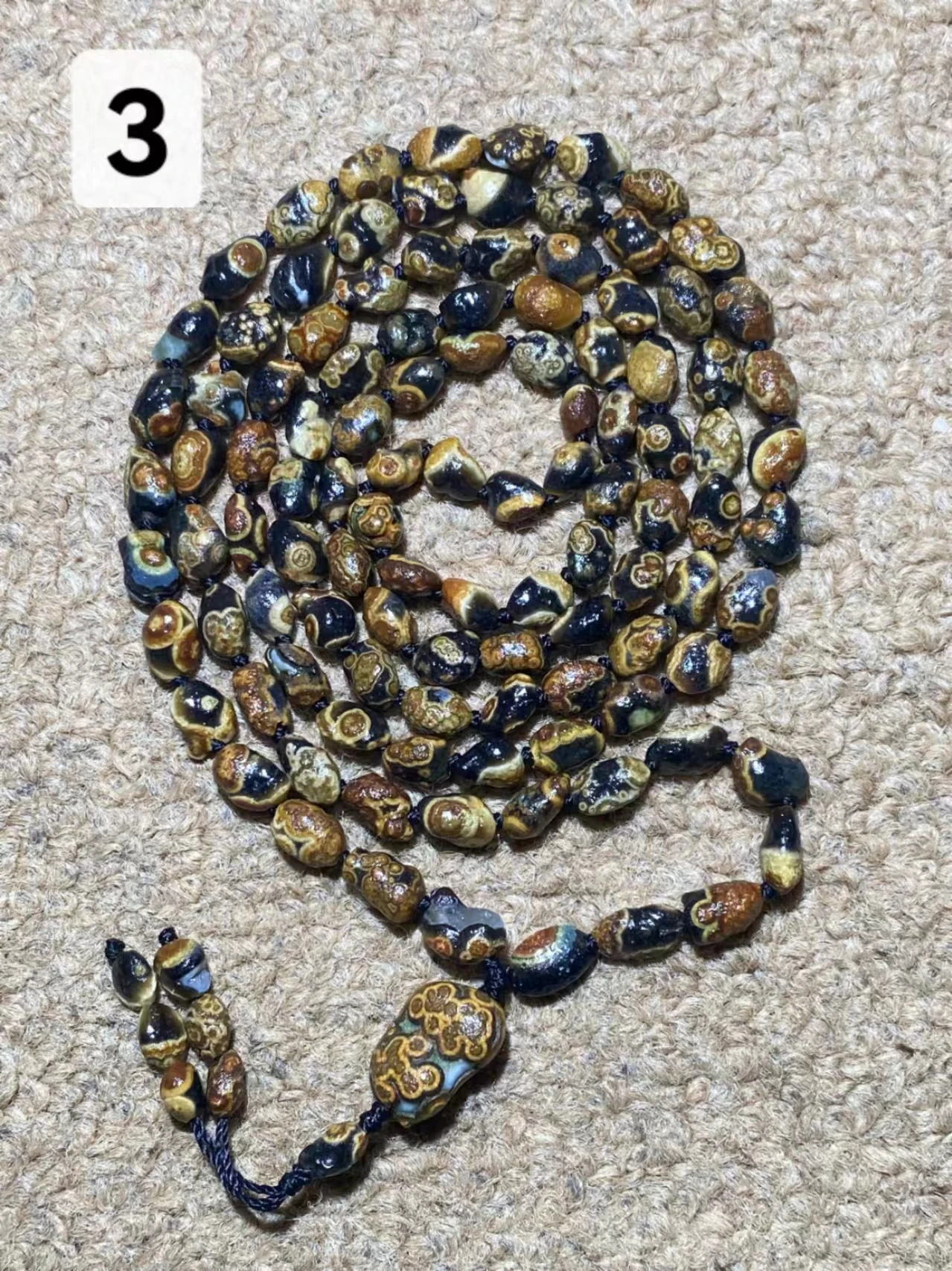 1pcs/lot Natural Gobi Agate Rough Stone with Pendant Necklace World Treasure Collection Magical Strong Energy Amulet Unique image 3