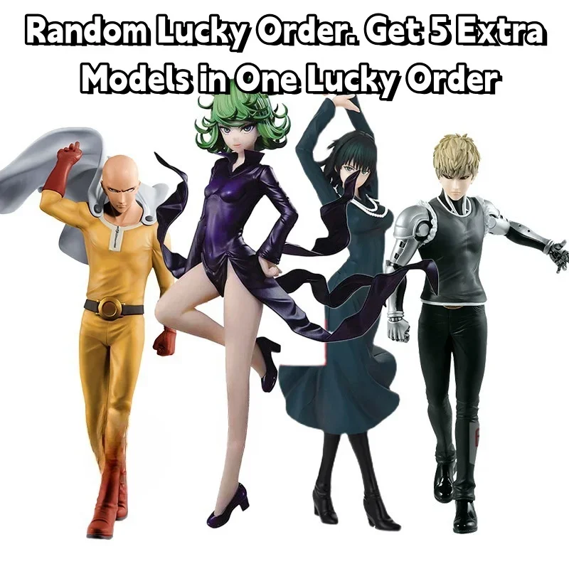 10-30cm One Punch Man Anime Figure Mystery Box Surprise Mystery Box Saitama Genos Terrible Tornado Garou Lucky Box Birthday Gift