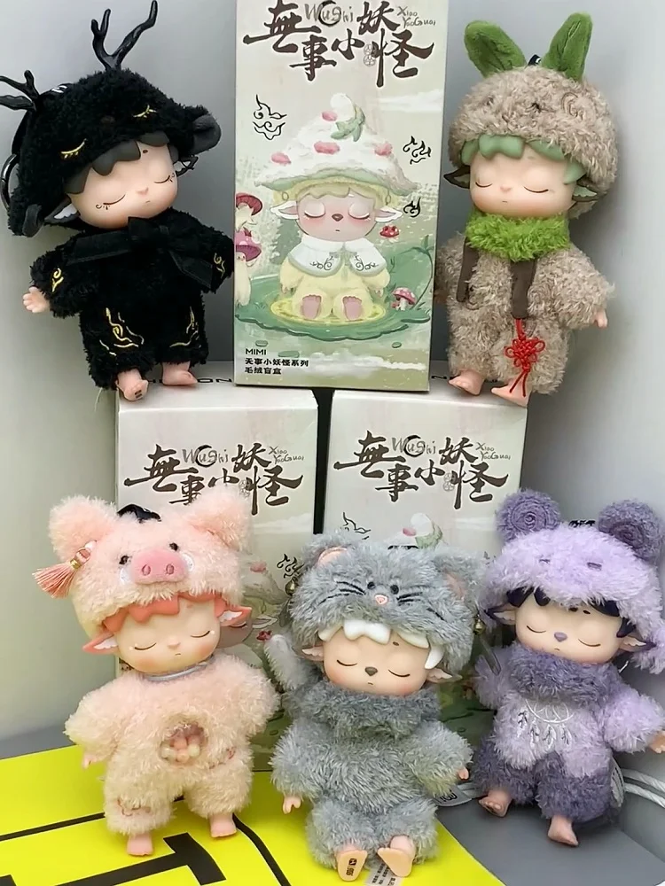 Heyone ミミリトルモンスターシリーズビニールぬいぐるみブラインドボックスグッズかわいいフィギュア飾りアニメモデルかわいい女の子の誕生日ギフト