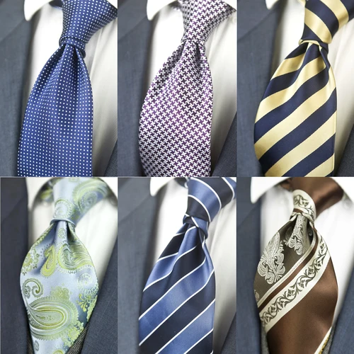 Imagen 1 del producto Corbatas geométricas abstractas de Cachemira para hombre, corbatas 100% de seda Jacquard tejidas, accesorios casuales formales para hombres, marca ancha, nuevo