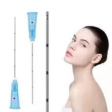 

Korea Fine Micro Blunt Needle Cannula 22G 70MM 25G 50mm Red Dot Blunt Tip Cannula Needle For Fillers Skin Care Parts