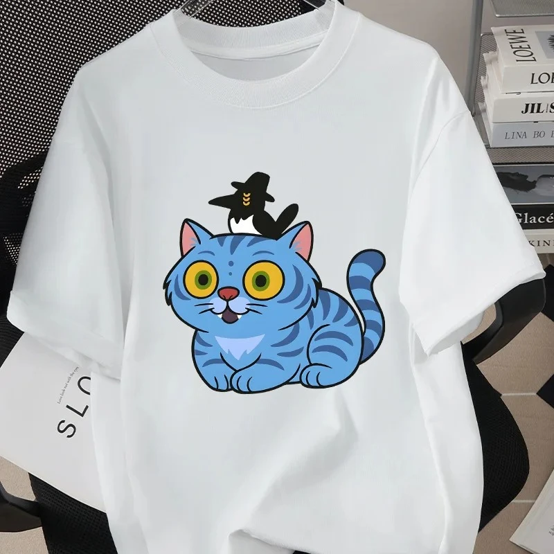 

Футболка с принтом «Охотники на демонов» в стиле Харадзюку, повседневная летняя женская футболка с круглым вырезом и короткими рукавами, повседневная одежда, топы