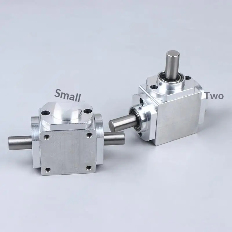 1:1 Transmission Gearbox 8MM 20T Commutator Right Angle Spiral Bevel Gear Reduction Gearbox