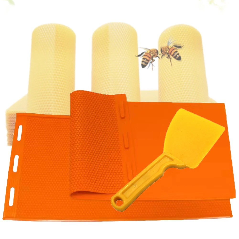 1PCS Silicone Mold Natural Beewax Flexible Economical Candle Nest foundtaion Sheet Soft Basis Press Beekeeping Supplies Tools