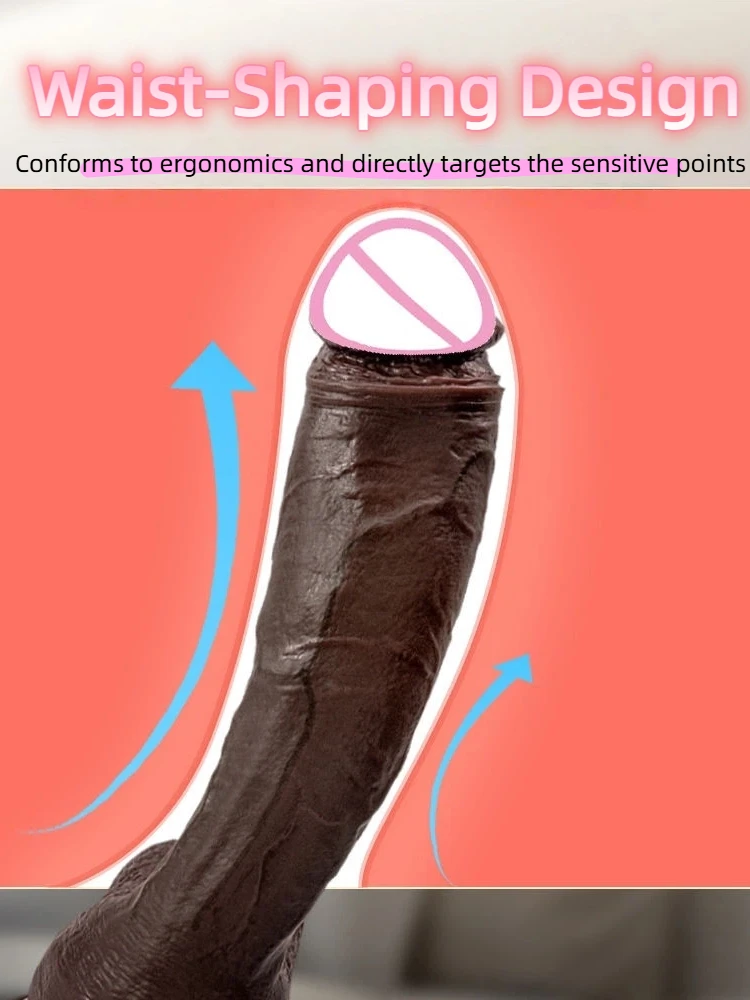 قضبان اصطناعية واقعية، قضيب اصطناعي ناعم ضخم نابض بالحياة بدون استخدام اليدين، قضيب كبير للعب الشرج، للبالغين للنساء #2