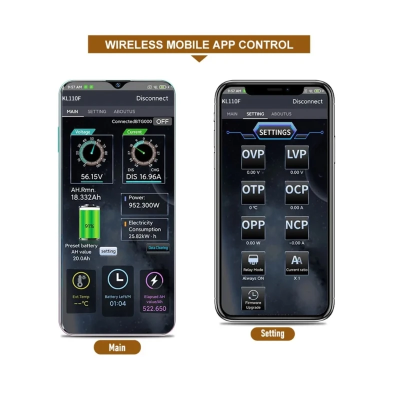 

Тестер емкости батареи 0-120 В, Bluetooth-совместимый тестер батареи с кулоновским счетчиком