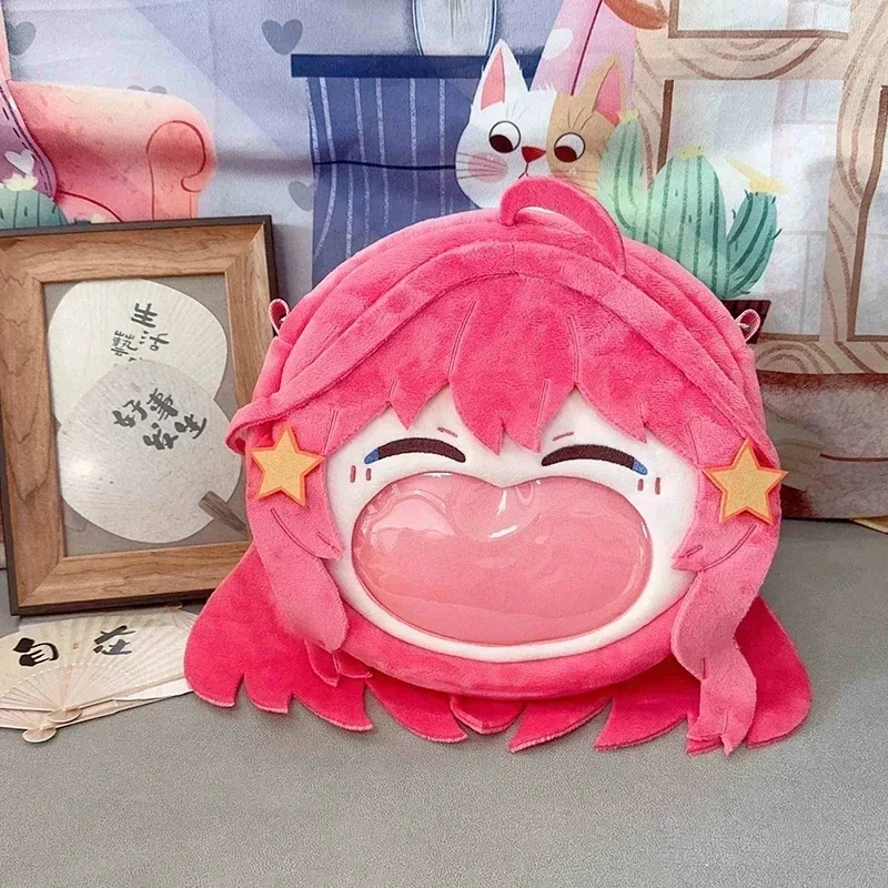 Anime Nakano Itsuki Cosplay Borsa in peluche Bocca grande Laugh Face Trasparente Itabag Lolita Zaino per ragazze Borsa a tracolla per feste