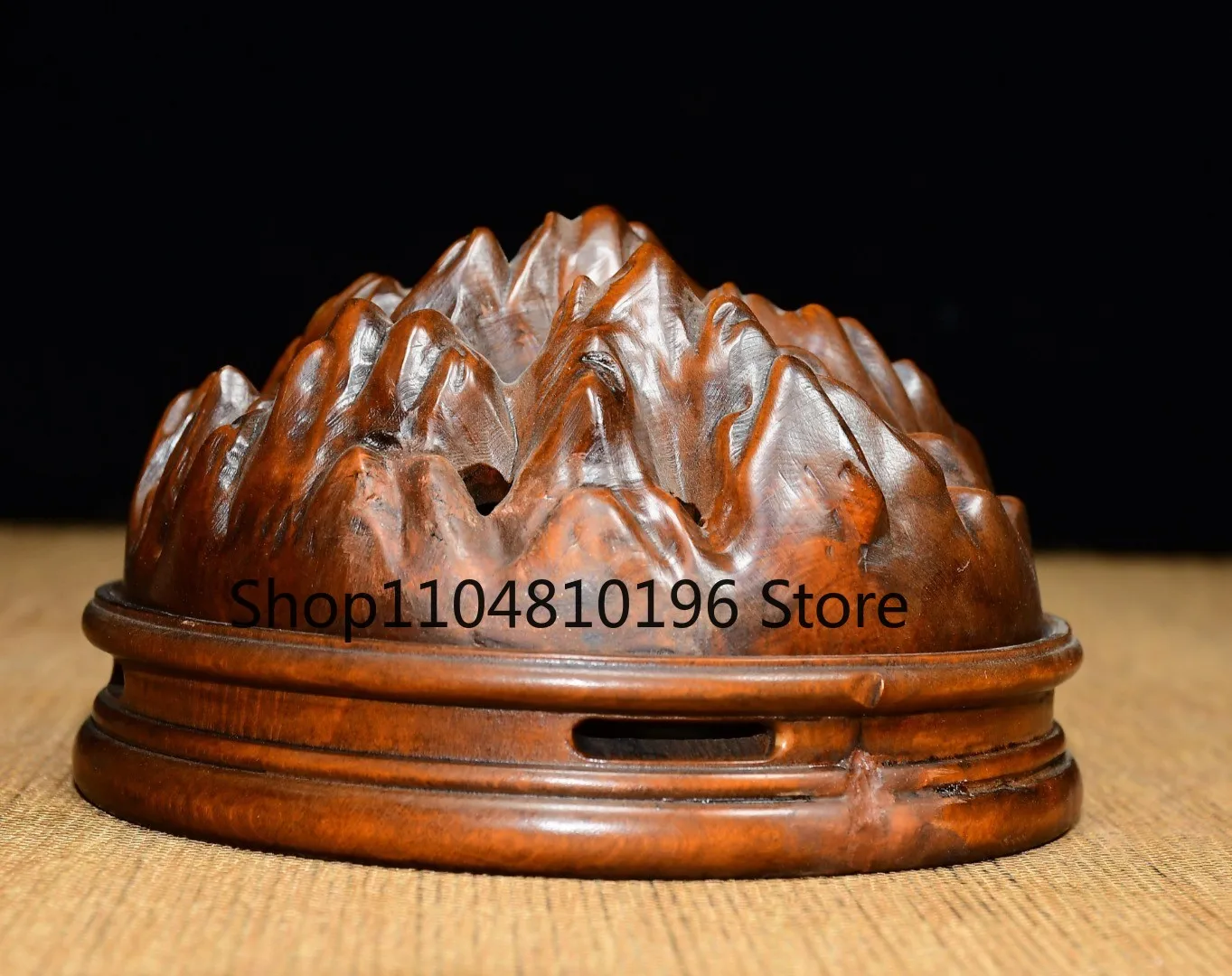 Boxwood Boshan Incense Burner Amass wealth Ornaments Worship Hall Town house