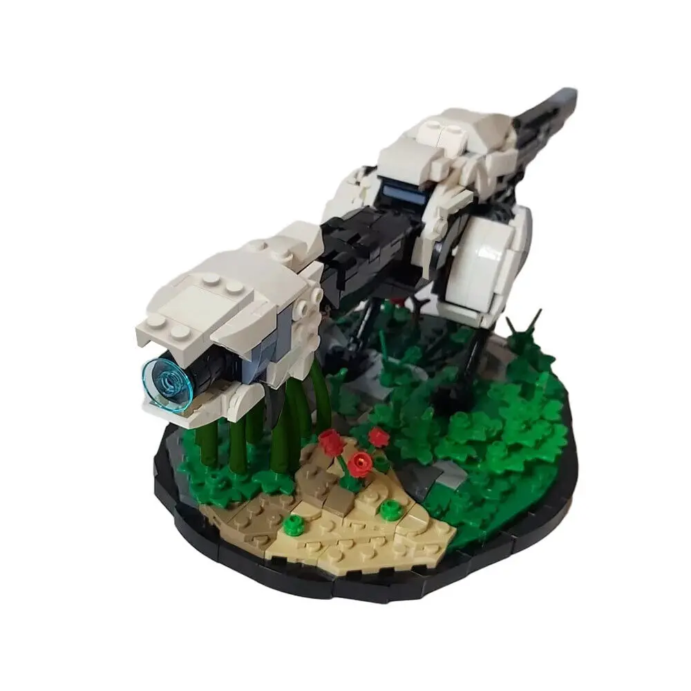 Watcher with Landscape Stand Model 839 Pieces from Video Game MOC Build