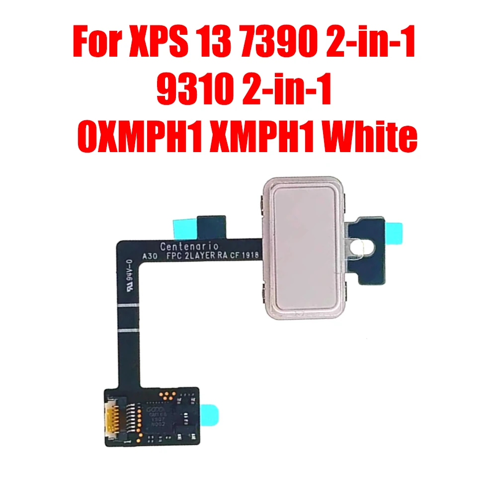 Laptop Fingerprint Power Button Reader Board For DELL For XPS 13 7390 2-in-1 9310 2-in-1 0XMPH1 XMPH1 White