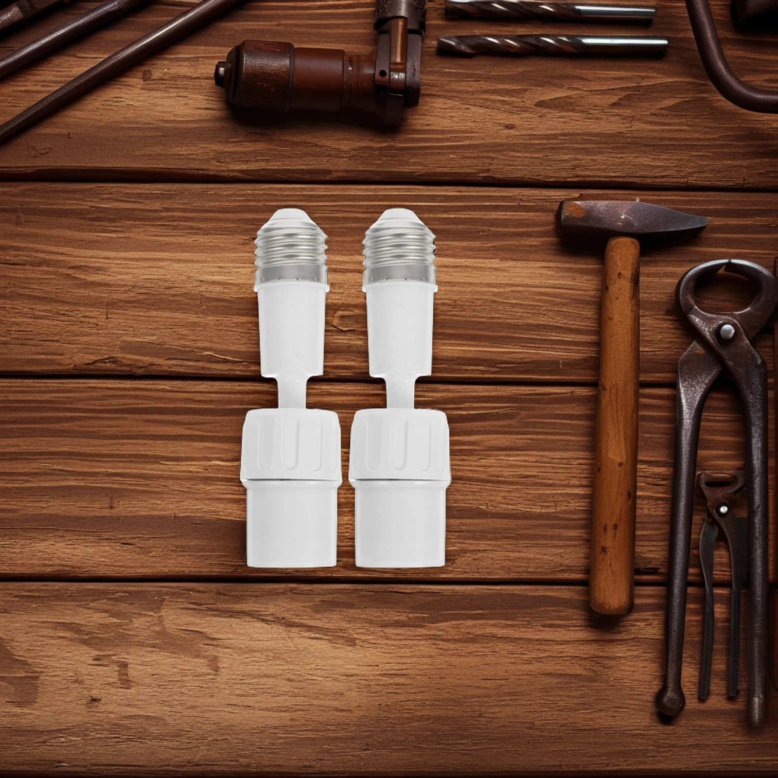 

2pcs Lamp Extender Socket Screw Led Light Bulb Converters Flexible Household Lighting Outdoor Light Socket Extender Fixtures