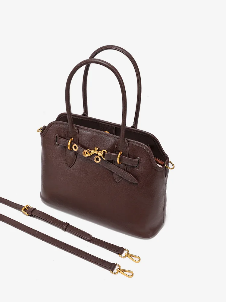 YANATARI Genuine Leather Woman Bag Shoulder Bag Handbags Ladies Crossbody Bags Luxury Designer Minimalism Bag Cattle Leather