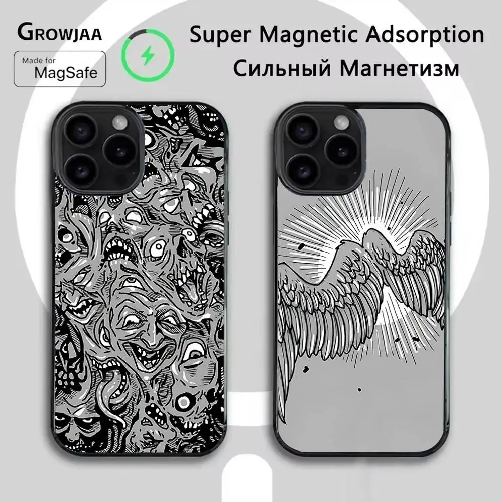 

Phasmophobia Tarot Card Phone Case For iPhone 16e,16,15,14,13,12,11,Plus,Pro,Max,Mini Magsafe Magnetic Wireless Charging