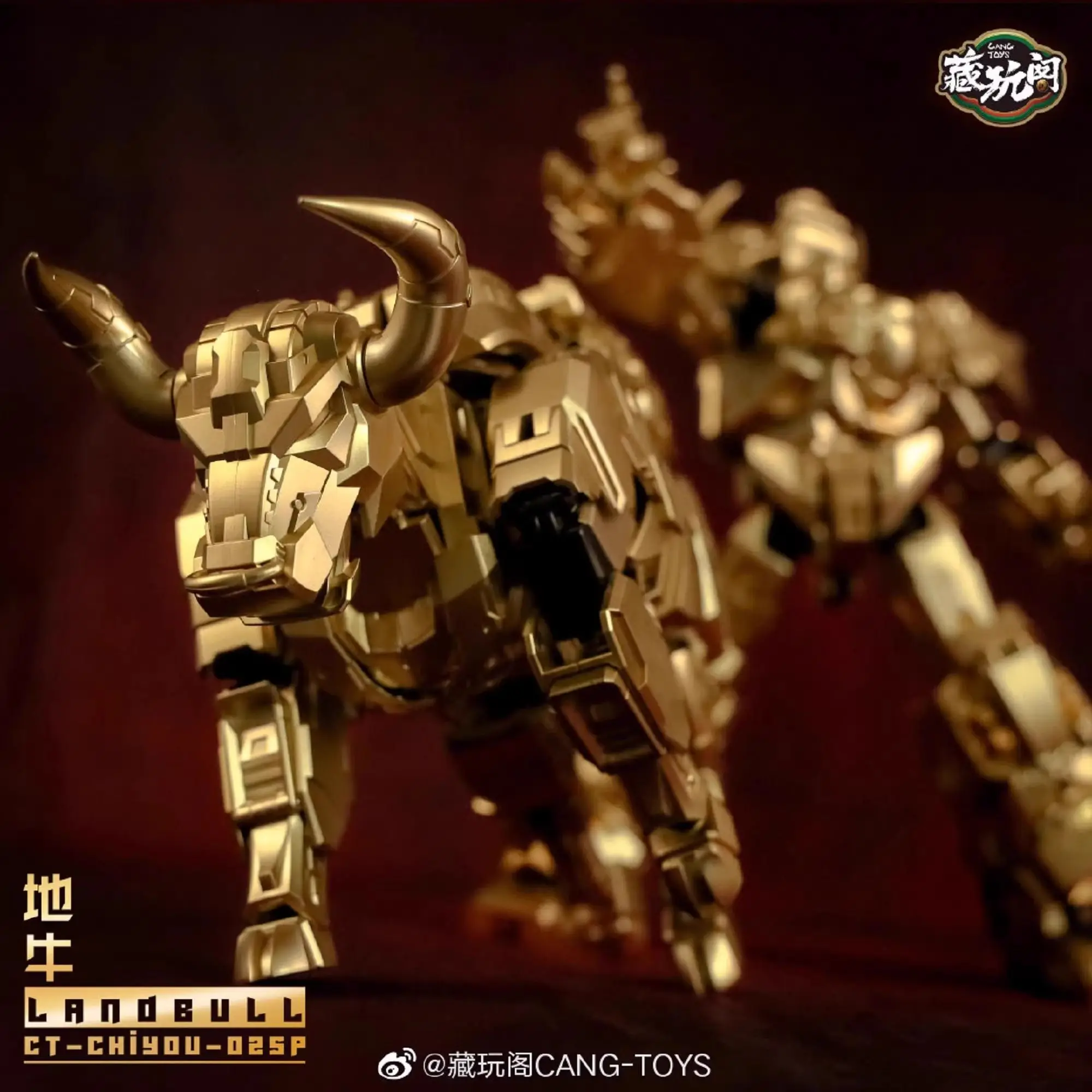 W magazynie Cang Toys Transformation CT-CHIYOU-02SP Golden Landbull Anime Figurka akcji Figurka Model Zabawki Prezenty