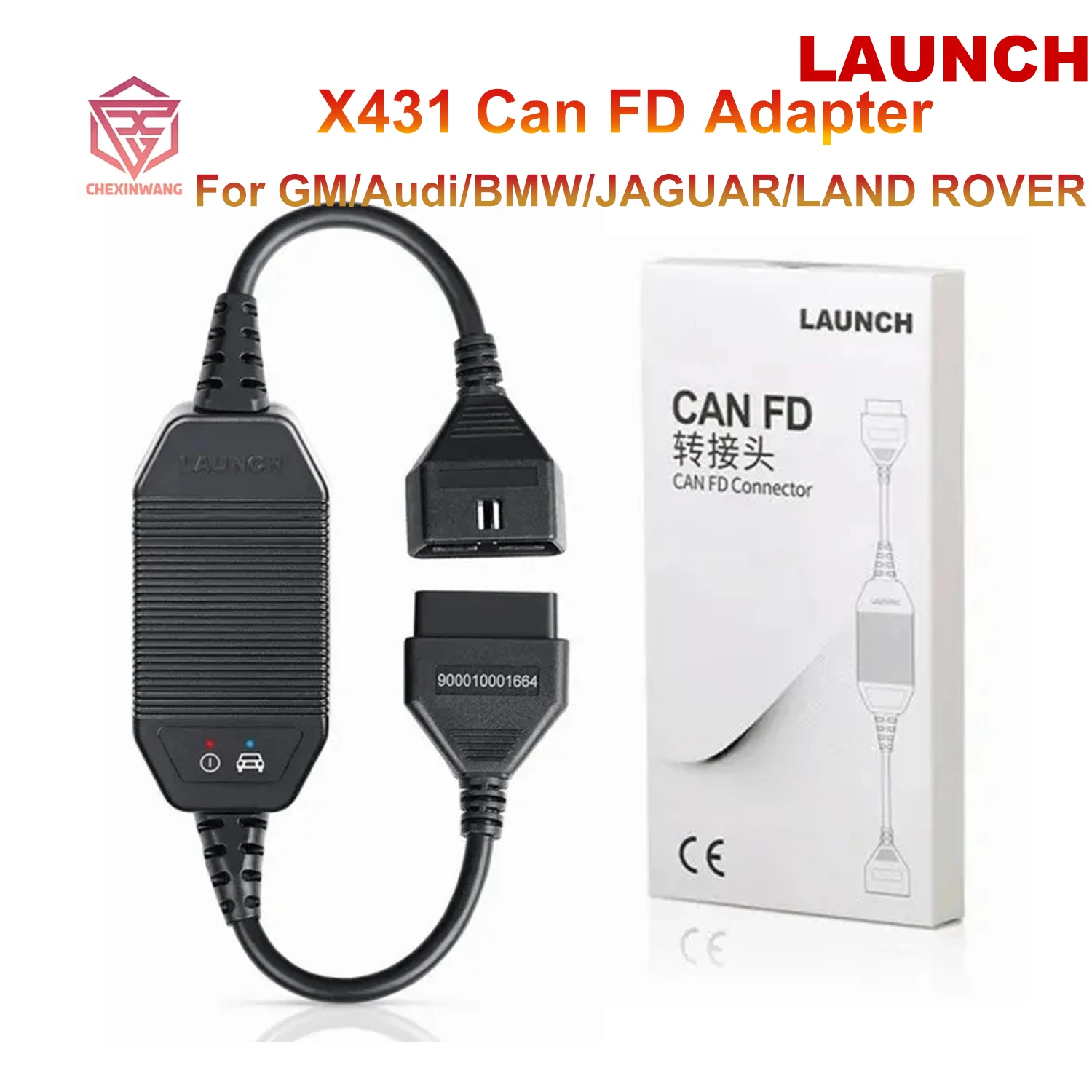 

LAUNCH X431 CAN FD CANFD Connector CanFD Adapter Car Code Reader Diagnostic Scanner Tool Work for V+/ Pro3/ Pad 3