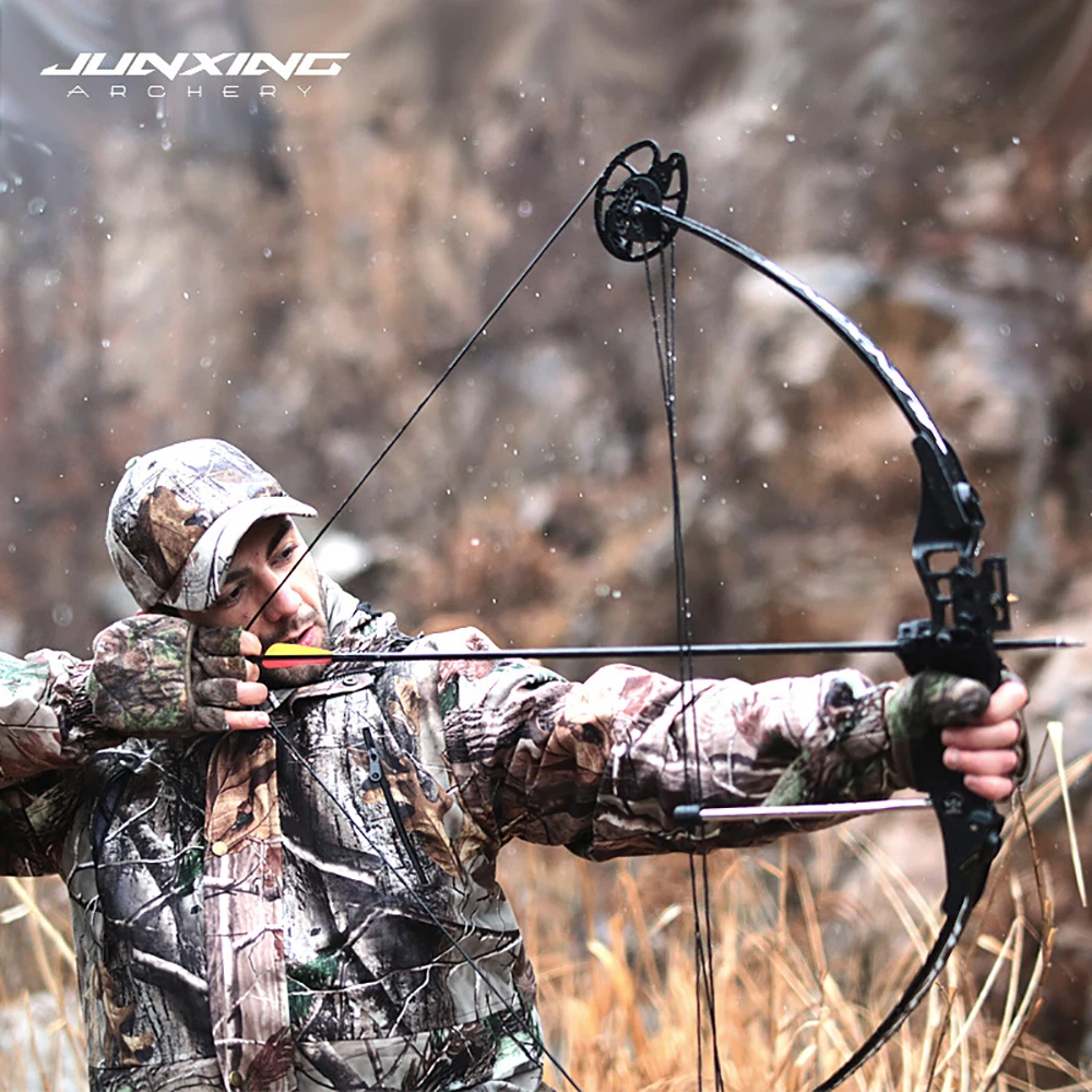 JUNXING M183 Fishing Compound Bow Kit Archery Professional Equipment Right Hand Bow Adjustable 30-50 Pounds For Shooting Hunting view 5